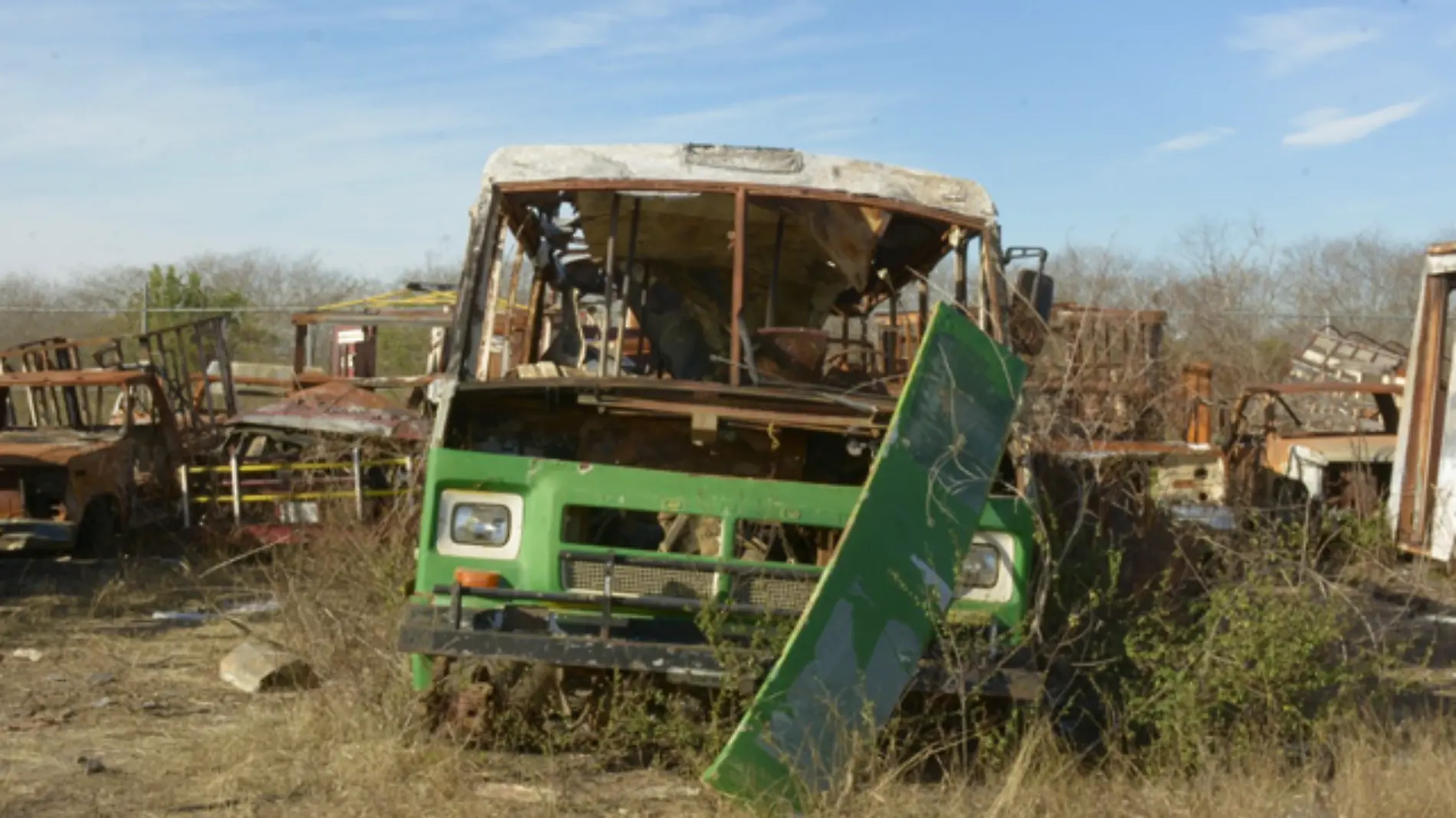 camión quemado pensión de carros